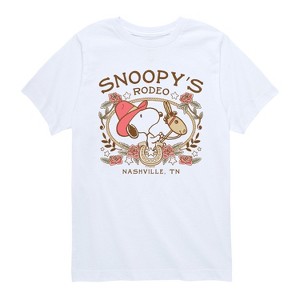 Boys' - Peanuts - Snoopy Western Short Sleeve Graphic T-Shirt - 1 of 4