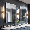 Wooakway Metal Bathroom/Vanity Mirror Modern Accent Mirror for Living Room Bathroom Bedroom Entryway Black/Gold/Silver - 4 of 4
