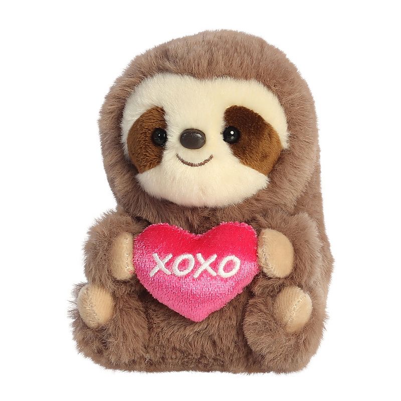Aurora Rolly Pets 6" Xoxo Sloth Brown Stuffed Animal, 5 of 6
