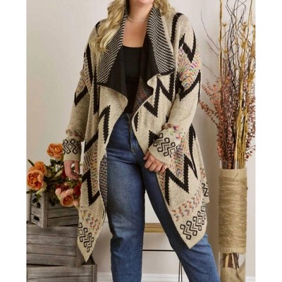Women's Aztec Sweater Cardigan - ADORA