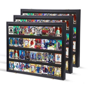 MUKE Lockable Graded Sports Card Display Case with 98% UV Protection, Acrylic Wall Mount for Baseball, Football & Trading Cards - 1 of 4