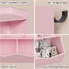 Kids Bookshelf and Toy Storage, 3 Tier Toy Organizer, 5 Cube Storage Cabinet, Toddler 3 Shelf Bookcase for Playroom, Bedroom, Living Room, Classroom - 4 of 4