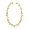 Ross-Simons 10x12mm Bezel-Set Cultured Baroque Pearl Disc Necklace in 18kt Gold Over Sterling - 2 of 4
