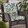 Kensington Garden 24x22 Multi-stripe Outdoor High Back Chair Cushion  Sapphire : Target