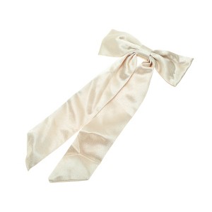 Unique Bargains Satin Bow Ribbon Duckbill Hair Clips Hairdo Clip 1 Pc - 1 of 4