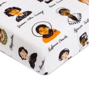 Babyletto Mini Crib Sheet in GOTS Certified Organic Muslin Cotton - 1 of 4