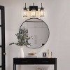 LLHZSY Modern Bathroom Vanity Wall Light Cylinder Bathroom Crystal Wall Sconces - Gold/Black-1/2/3/4/5 light - 3 of 4
