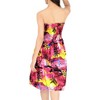 LA LEELA Women's Tube Dress Top Midi Boho One Size Neon Pink Island View - 3 of 4