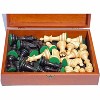 WE Games Weighted Jacques Wood Chess Pieces in Box, 3.5 in. King - 2 of 4