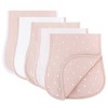 Ely's & Co. Hourglass Shape Fleece Burp Cloths  5 Piece Set - 2 of 4