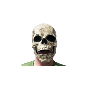 HMS Latex Moving Mouth Skull Adult Costume Mask | One Size - 1 of 2