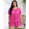 Women's Swimsuit Beach Cover Up Lace Bikini Beachwear Plus Size Beach Bikini See Through Swimwear - 4 of 4
