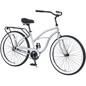 Single Speed Bicycles 26"Inch,Steel Frame, Wide Wheels for Stability, Rear Coaster Brakes, Multiple Colors Men's Women's Beach Cruiser Bike - 1 of 4
