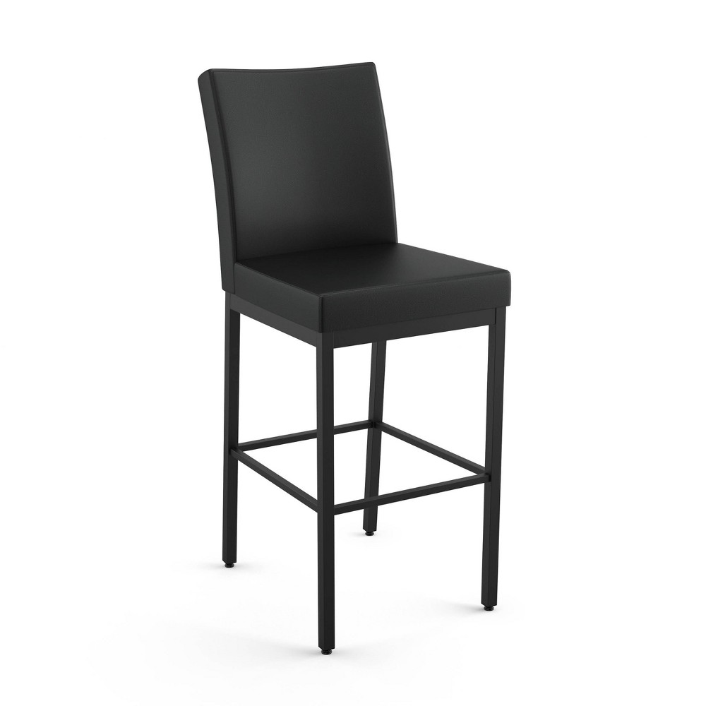 Photos - Storage Combination Amisco Perry Upholstered Counter Height Barstool Black