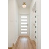 Elegant Lighting Eclipse 1 Light Brass Flush Mount With Frosted White Glass - 2 of 4