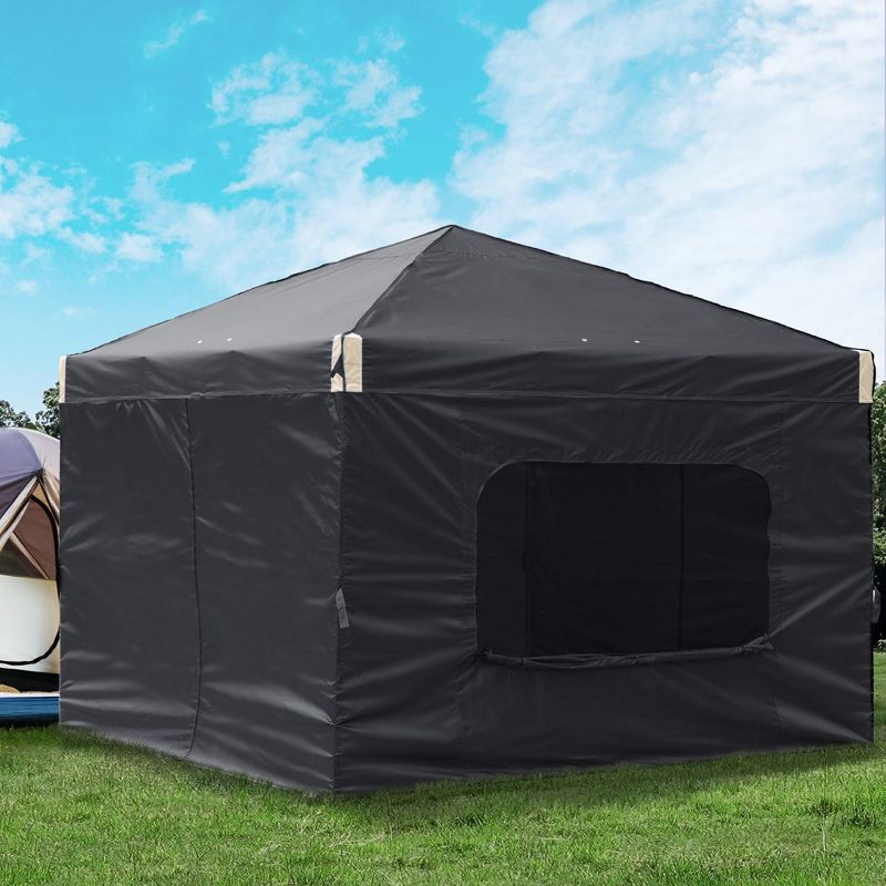 Aoodor Pop Up Canopy Tent with Removable Mesh Window Sidewalls, Portable Instant Shade Canopy with Roller Bag, 2 of 8