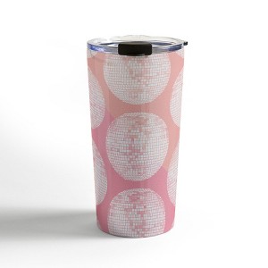 Cat Coquillette Disco Ball Blush 20 oz Stainless Steel Travel Mug - Deny Designs - 1 of 4