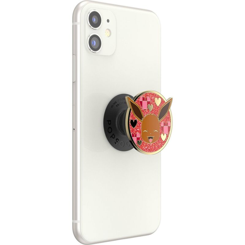PopSockets Pokemon Cell Phone Grip &#38; Stand - Eevee Enamel Hearts, 6 of 9
