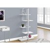 Monarch Specialties Bookshelf Bookcase Etagere 5 Tier 60InchH Office Bedroom Metal Laminate White Grey Contemporary Modern - 2 of 4