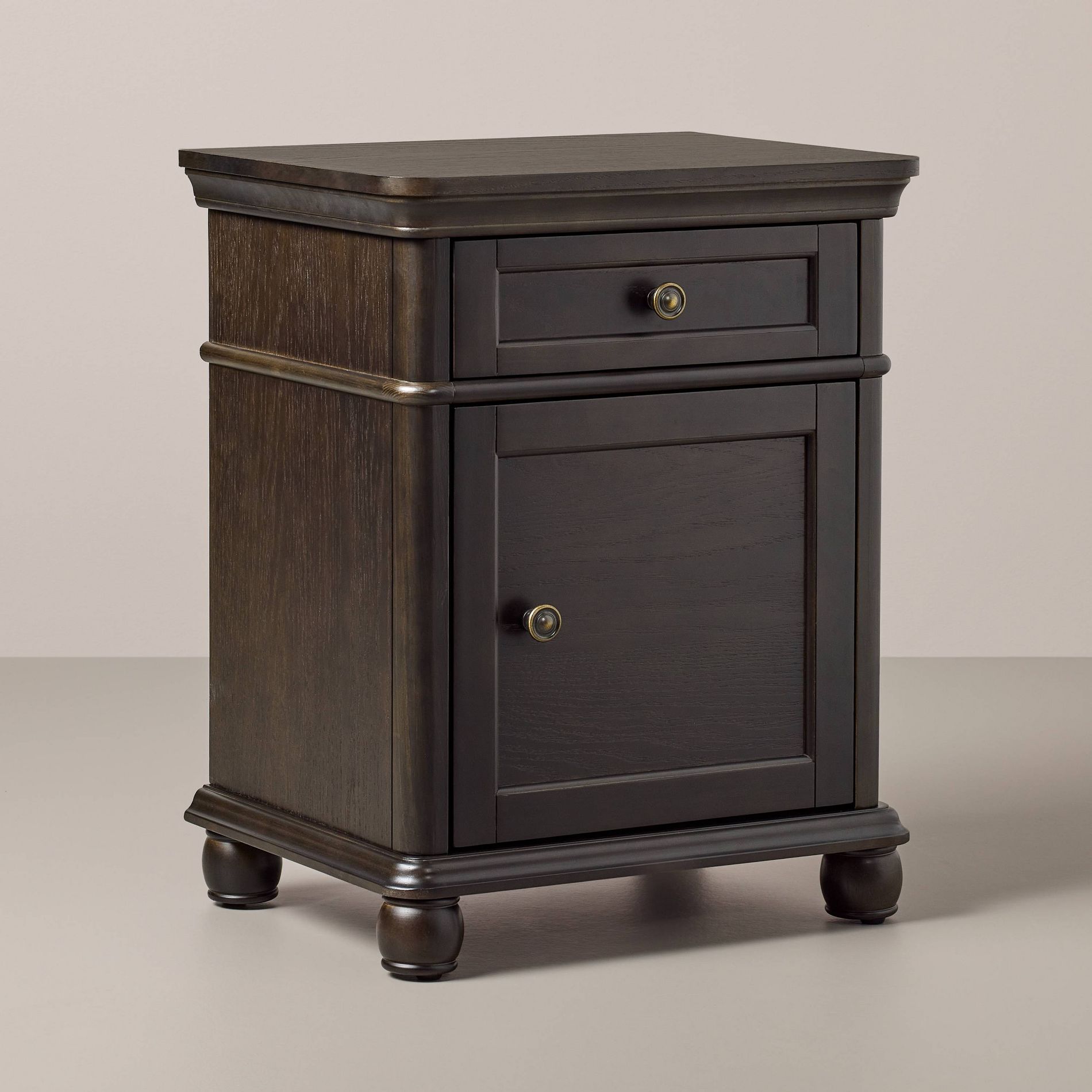 Adult Assembly Required Small Traditional Nightstand Table Black (KD) - Hearth & Hand™ with Magnolia