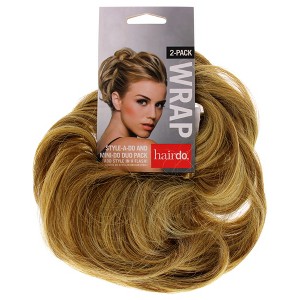 Style-a-do And Mini-do Duo Pack - R25 Ginger Blonde by Hairdo for Women - 2 Pc Hair Wrap - 1 of 2