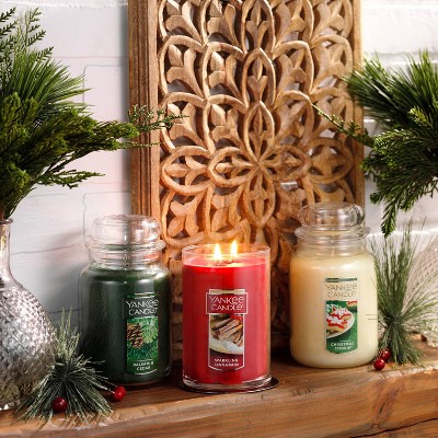 22oz Green Balsam & Cedar Scented Jar Candle