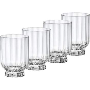 Otto 10 Ounce Highball Glasses, Set of 6 Paneled Tall Drinking Glasses - Fine-Blown, Tempered, Dishwasher-Safe, Clear Glass Highball Tumblers, Chip-Re