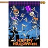 Briarwood Lane Halloween House Flag 40x28 For Outdoor Dancing Skeletons For Halloween House Flag - 2 of 4