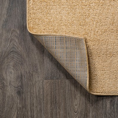 Mustard Synthetic Low-Pile Reversible Indoor Area Rug
