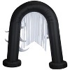 Gemmy Halloween Inflatable Ghost Archway with Flickering Black Lights and Metallic Streamers, 9 ft Tall - 3 of 4