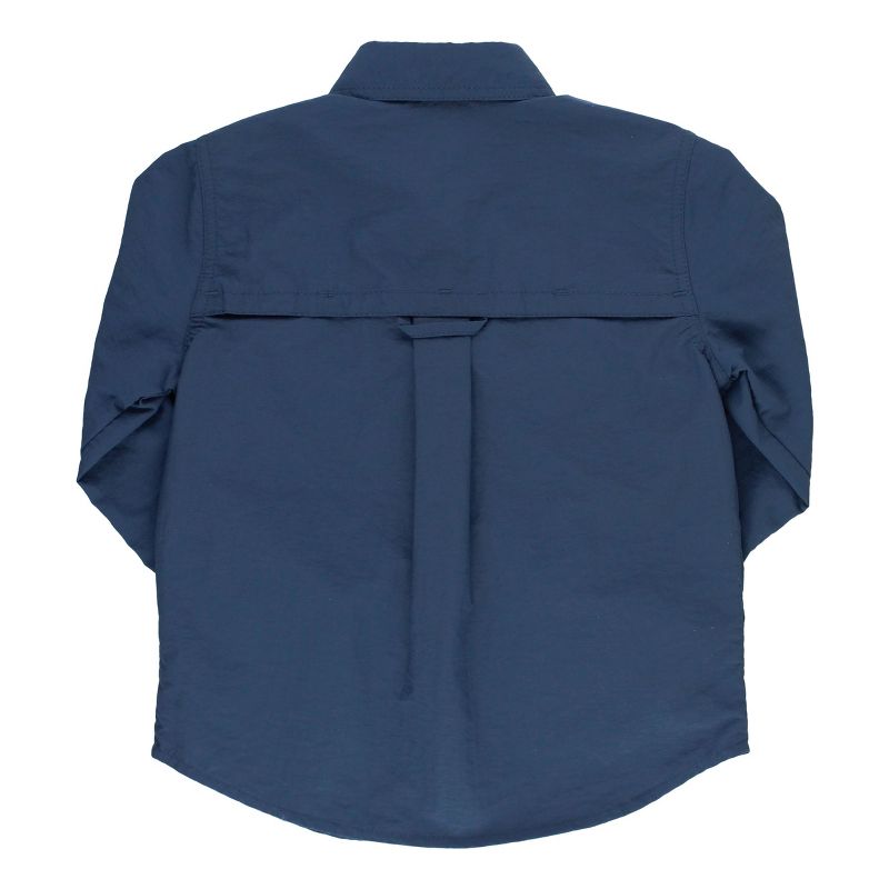 RuggedButts Navy Sun Protective Button Down Shirt, 2 of 4