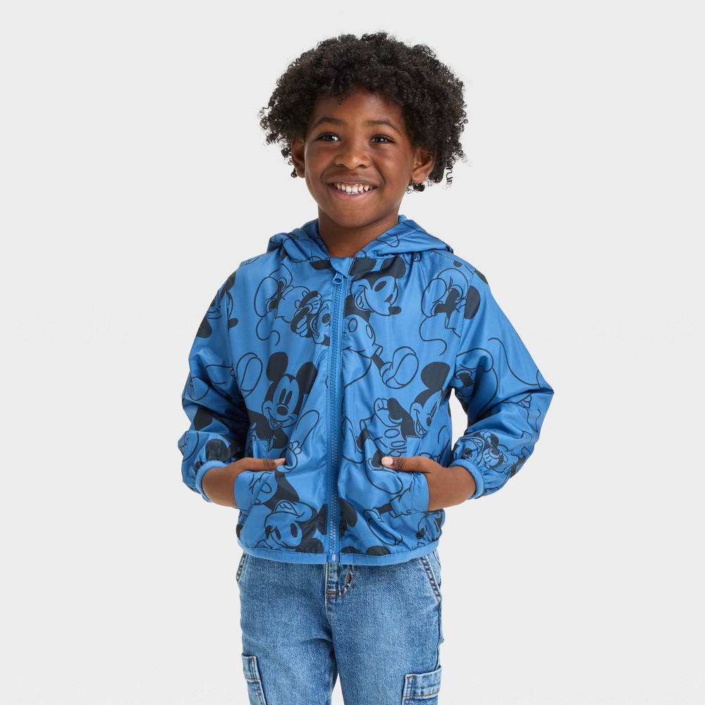 Toddler Boys' Disney Mickey Mouse Lightweight Jacket - Blue 3T