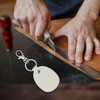 Unique Bargains Home Car Leather Metal Portable Exquisite Design Keychain 2 Pcs - 4 of 4
