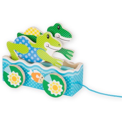 melissa and doug frog pull toy