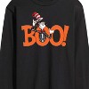 Men's - Dr. Seuss - Cat in the Hat Boo Cat Long Sleeve Graphic T-Shirt - 2 of 4