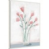 Amanti Art Pink Flowers in Vase by Sozi Framed Wall Art Print - 2 of 4