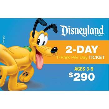 Disneyland 2 Day 1 Park per Day Ticket $290 (Ages 3-9)