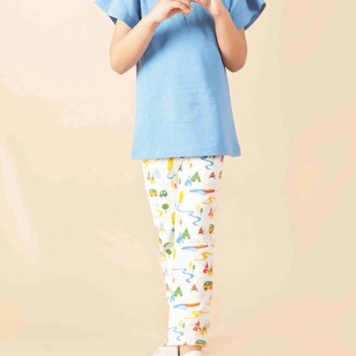 Ola! Otter Girls’ Leggings – Happy Camping Print | Comfortable Toddler Adventure Wear | Cute Travel & Playwear for Girls| Fun Outdoor Outfit Essential