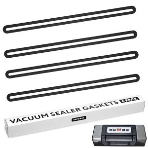 [4 Pack] Foam Gasket Sealer for Nesco VS-12 Deluxe Vacuum Sealer - Upper & Lower Food Sealer Gaskets - 1 of 4