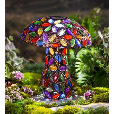 Wind & Weather Colorful Solar Lighted Mushroom