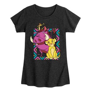 Girls' - Disney - The Lion King Fitted Short Sleeve Graphic T-Shirt - 1 of 4