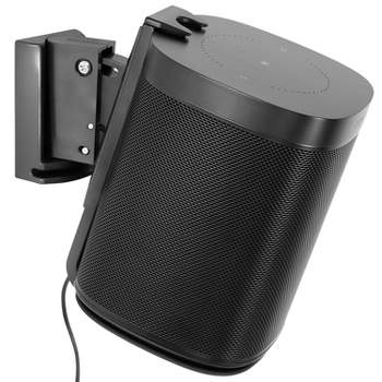 Mount-It! Adjustable Speaker Wall Mount Compatible with SONOS One, One SL and Play:1 | Low-Profile, Adjustable Tilt & Swivel Speaker Mount | Single