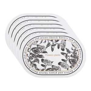 REGALWOVEN Placemats Set of 6 Floral Leather Placemats for Kitchen Dining Table Decor - 1 of 4