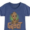 Girls' - Marvel - Guardians of the Galaxy Baby Groot Fitted Short Sleeve Graphic T-Shirt - 2 of 4