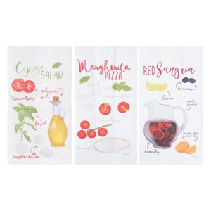C&F Home Pizza Caprese & Sangria Towel S/3 - 1 of 4