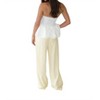 Women's Wide Leg Trouser - beige botany - 3 of 3