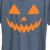 Women's - Instant Message - Pumpkin Face 1 Short Sleeve Graphic T-Shirt - 2 of 4