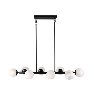 8-Light Black Chandelier