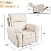 AMERLIFE Manual Recliner Chairs for Adults, Lazy Boy Recliners with Side Pocket, Large Lay Flat Reclining Sofa for Living Room Bedroom - 2 of 4