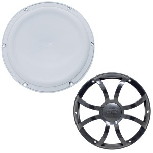 Wet Sounds REVO12FAS4-W 12" White Marine Subwoofer 4-OHM with Included Black XS Series Grill - 1 of 4